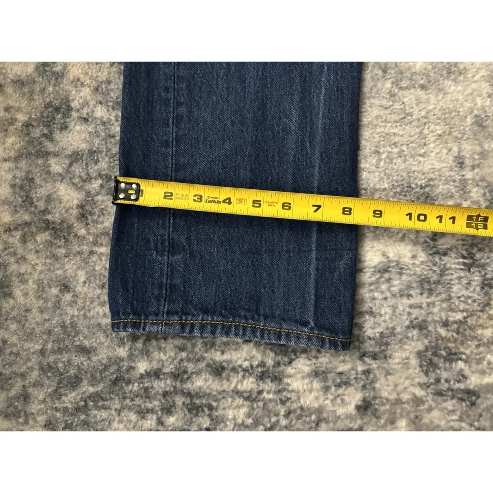 Levi's 501 Original Fit Jeans Mens W34 L36 Dark Wash Straight Leg Denim Pants‎